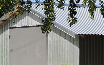 repairing Gletness metal garage roofing